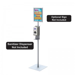TMJ709 Factory Free Standing Metal Single Side Floor Hand Displayer Rack