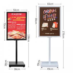 TMJ POP043 Dostawcy z Chin wysokiej jakości Zewnętrzna dwustronna plastikowa tablica plakatowa A-Frame Chodnikowy stojak na znak